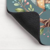 Patchwork Zangvogel op Bloeiende Tak Muismat (Hoek)