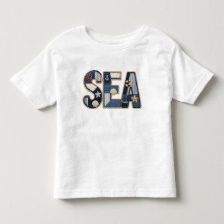 Patchwork Zee Quilt PNG Kust Naai Ontwerp Kinder Shirts