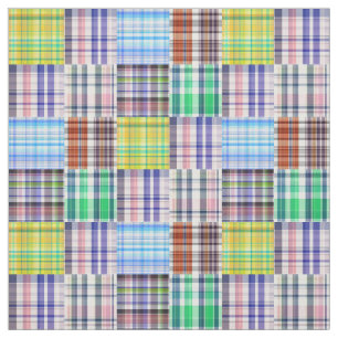 Patchwork: zie afbeelding 1 Preppy Madras Style Sz Stof