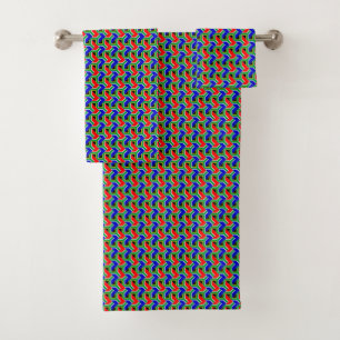 Patchwork Zuid-Afrika vlag patroon Bad Handdoek