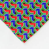 Patchwork Zuid-Afrika vlag patroon Fleece Deken (Hoek)