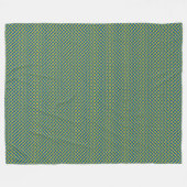 Patchwork Zweden Vlag Patroon Fleece Deken (Voorkant (Horizontaal))