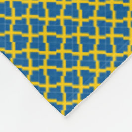 Patchwork Zweden Vlag Patroon Fleece Deken