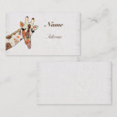 Patchworkgiraffe  visitekaartje (Voorkant / Achterkant)