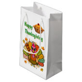Patchworkkalkoen Thanksgiving Klein Cadeauzakje (Achterkant Gekanteld)