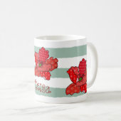 Patchworkmohn Kaffeetasse, personalisiert Koffiemok (Voorkant rechts)