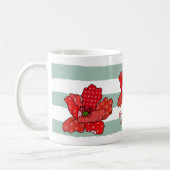 Patchworkmohn Kaffeetasse, personalisiert Koffiemok (Links)