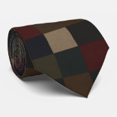 Patchworkpatroon in een elegante stijl stropdas (Opgerold)