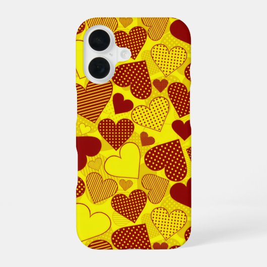 'Patchworks van het HART' iPhone 16 Hoesje (Achterkant)