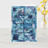 Patchworks VIII Wenskaart Kaart (Gele Bloem)