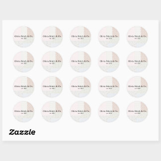 Patchworkstickers Ronde Sticker