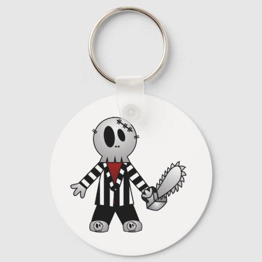 PATCHY CHAINSAW HALLOWEEN SKELETON SLEUTELHANGER (Voorkant)