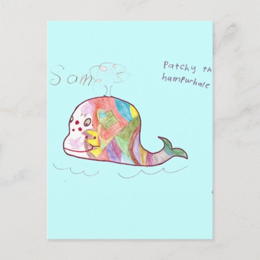 PATCHY DE HUMPWHALE BRIEFKAART (Voorkant)