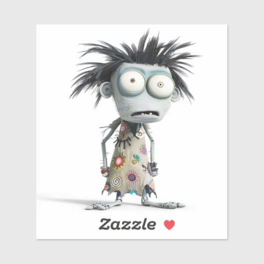 Patchy Luna - Hippie Zombie Girl Sticker (Vel)