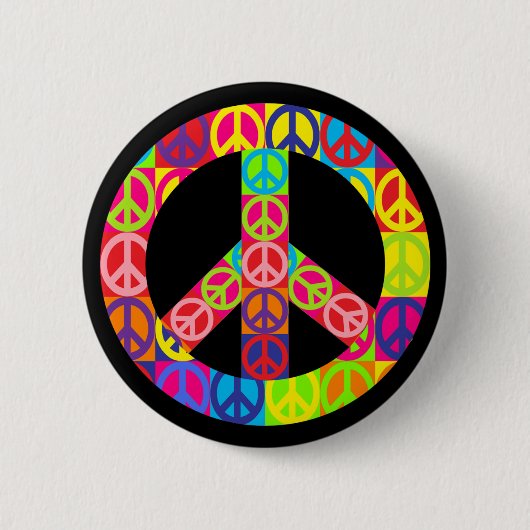 Patchy Peace Ronde Button 5,7 Cm (Voorkant)