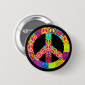 Patchy Peace Ronde Button 5,7 Cm (Voorkant /achterkant)