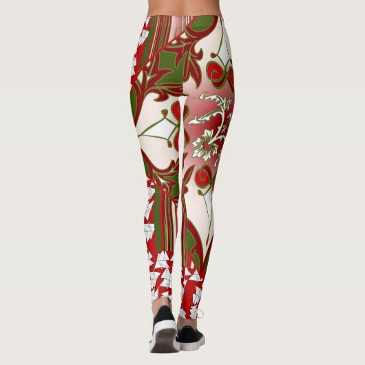 Patchy Stripes Christmas Party Leggings (Achterkant)