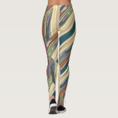 Patchy Stripes Green Leggings (Achterkant)