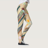 Patchy Stripes Green Party Leggings (Rechts)