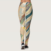 Patchy Stripes Green Party Leggings (Achterkant)
