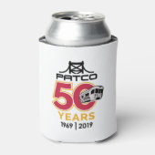 PATCO 50e Jubileum Logo Design Koelbox Blikjeskoeler (Blikje Voorkant)