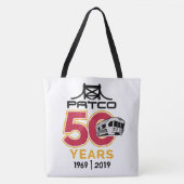 PATCO 50e Jubileum Logo Grote Logo Tote Bag (Voorkant)
