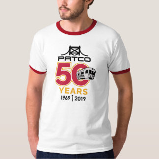 PATCO 50e Jubileum Logo Rood T-shirt Ringer