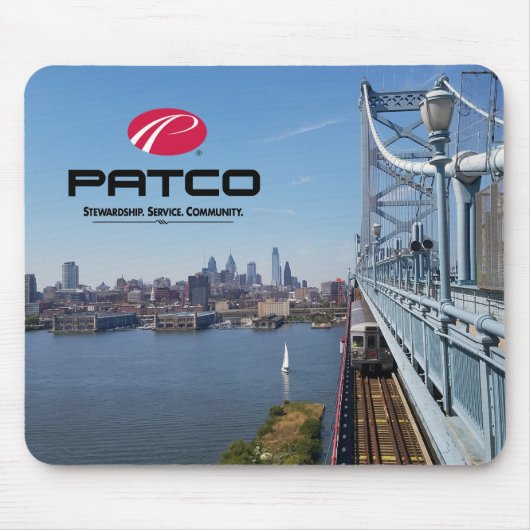 PATCO Philadelphia Skyline Mousepad Muismat (Voorkant)
