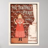 PATE DENTIFRICE French Paris Toothpaste Toothborst Poster (Voorkant)