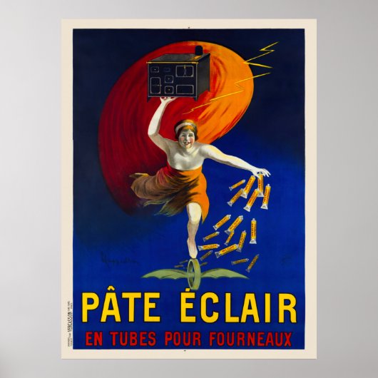 Pate Eclair  Adverteren Poster 1912 (Voorkant)
