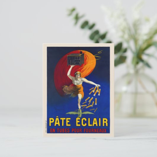 Pate Eclair  Adverteren Poster 1912 Briefkaart (Staand voorkant)