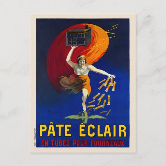 Pate Eclair  Adverteren Poster 1912 Briefkaart (Voorkant)