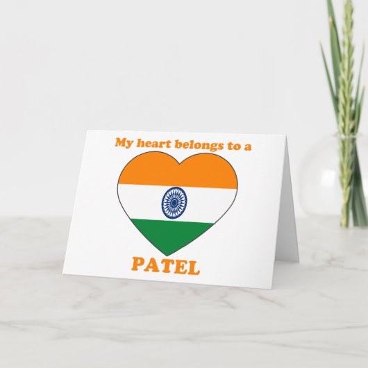Patel Feestdagen Kaart (Voorkant)