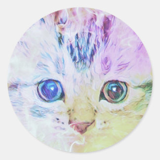 Patel Kitten Ronde Sticker