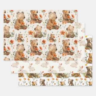Patel kleuren kwekerij inpakpapier vel