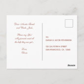 Paten Oproep Roze Goud Witte Ovaal Script Briefkaart (Achterkant)