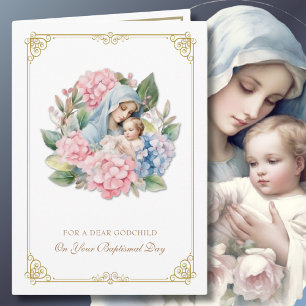 Patenkind Doop Christening Paten Bloemen Kaart