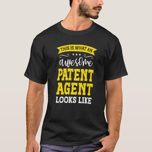 Patent Agent Job Title Employee Funny Worker Paten T-shirt (Voorkant)
