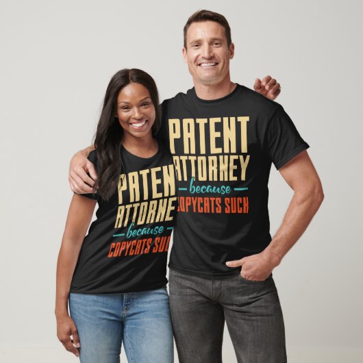 Patent Attorney Omdat Copycats Suck T-shirt (Unisex)