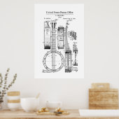 Patent - Banjo - Poster (Keuken)