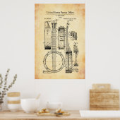 Patent - Banjo - Poster (Keuken)