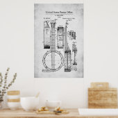 Patent - Banjo - Poster (Keuken)