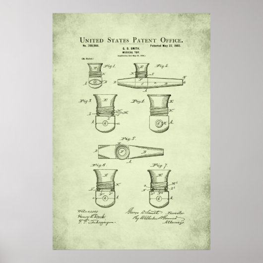 Patent - Kazoo - Poster (Voorkant)