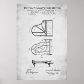 Patent - Piano - Poster (Voorkant)