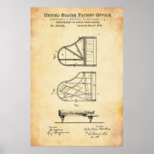 Patent - Piano - Poster (Voorkant)