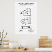 Patent - Piano - Poster (Keuken)