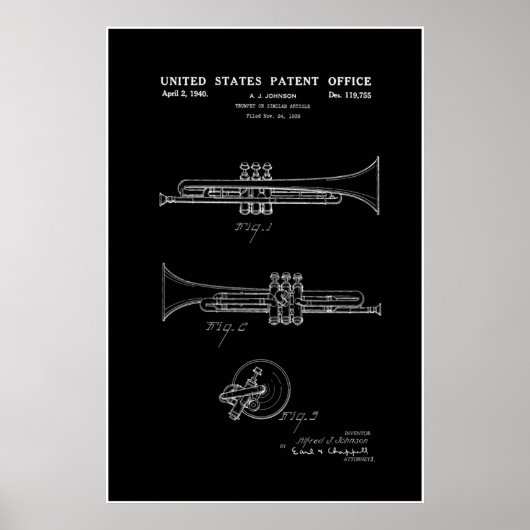 Patent - Trumpet - Poster (Voorkant)
