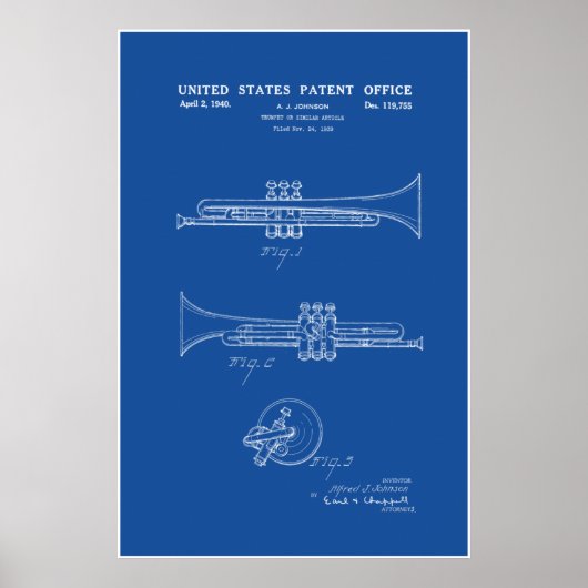 Patent - Trumpet - Poster (Voorkant)