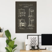 Patent - Upright Piano - Poster (Thuiskantoor)