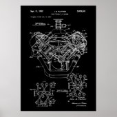Patent V8-engine Poster (Voorkant)